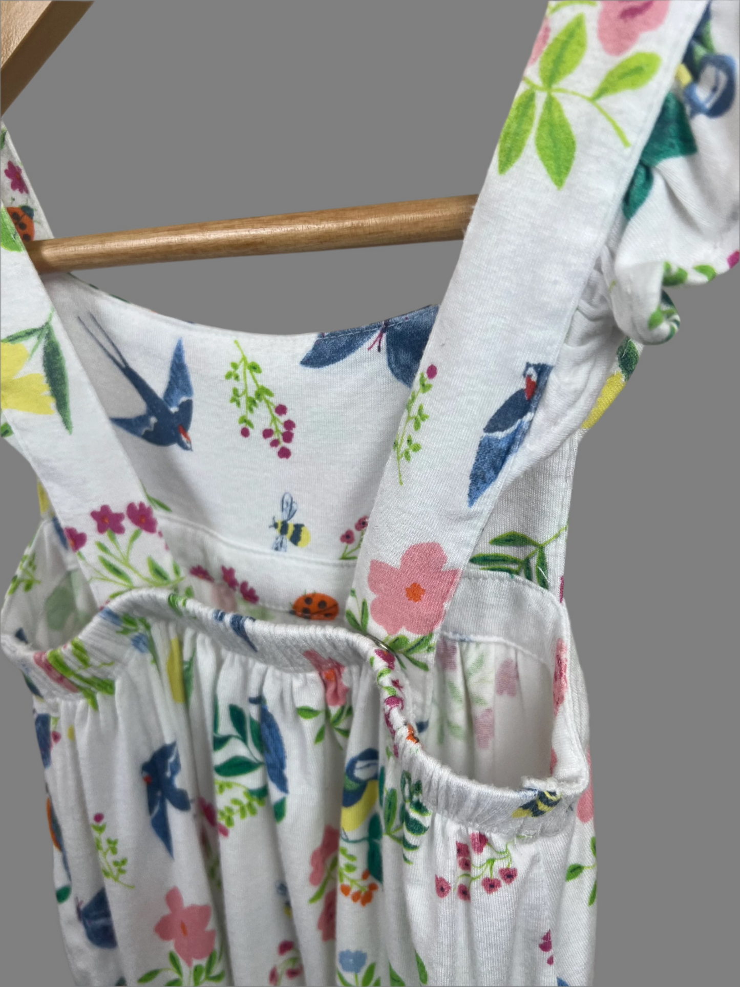 Angel Dear Butterfly Floral Sundress 6-12M