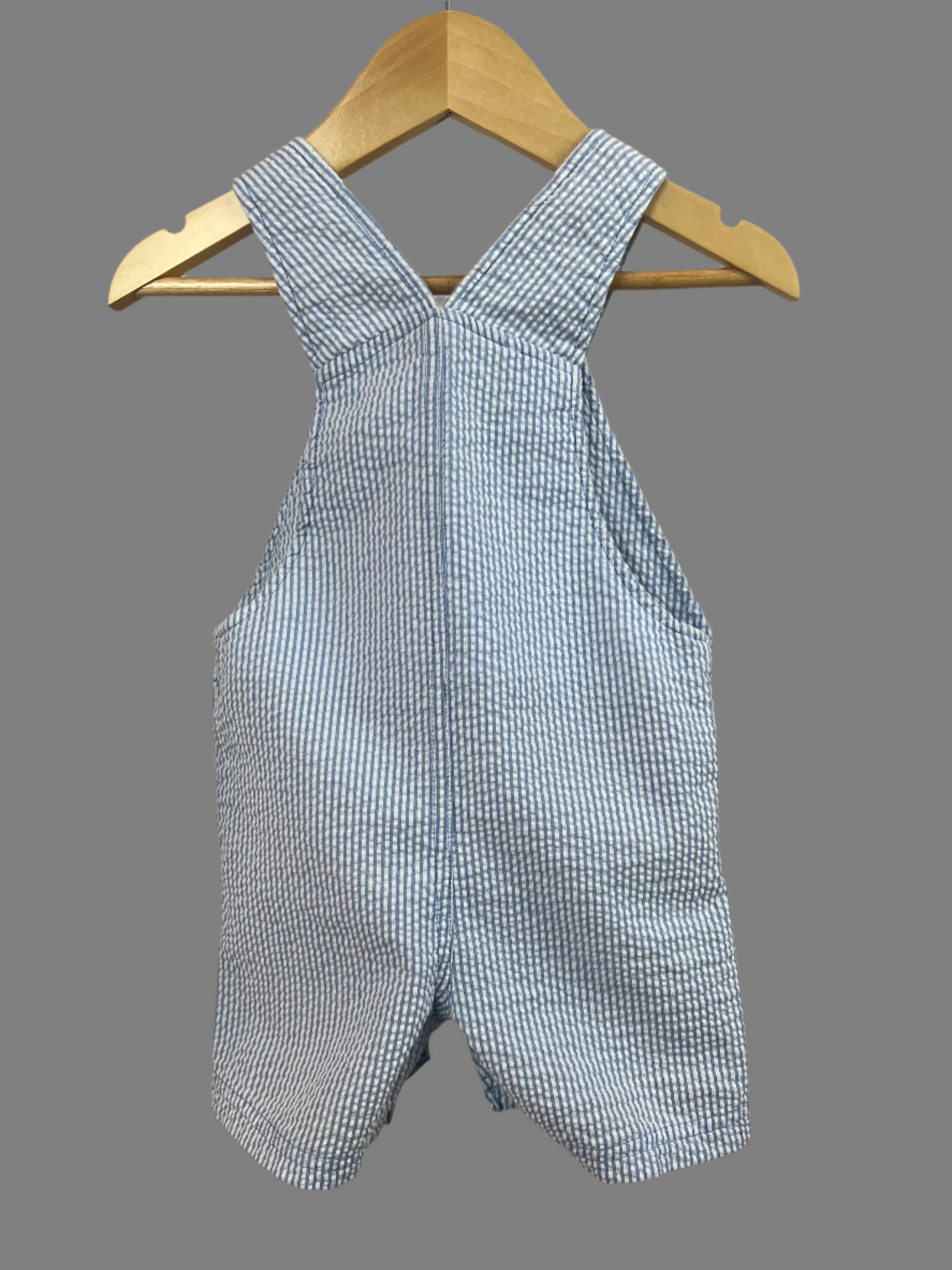 First Impressions Striped Shortalls 12M