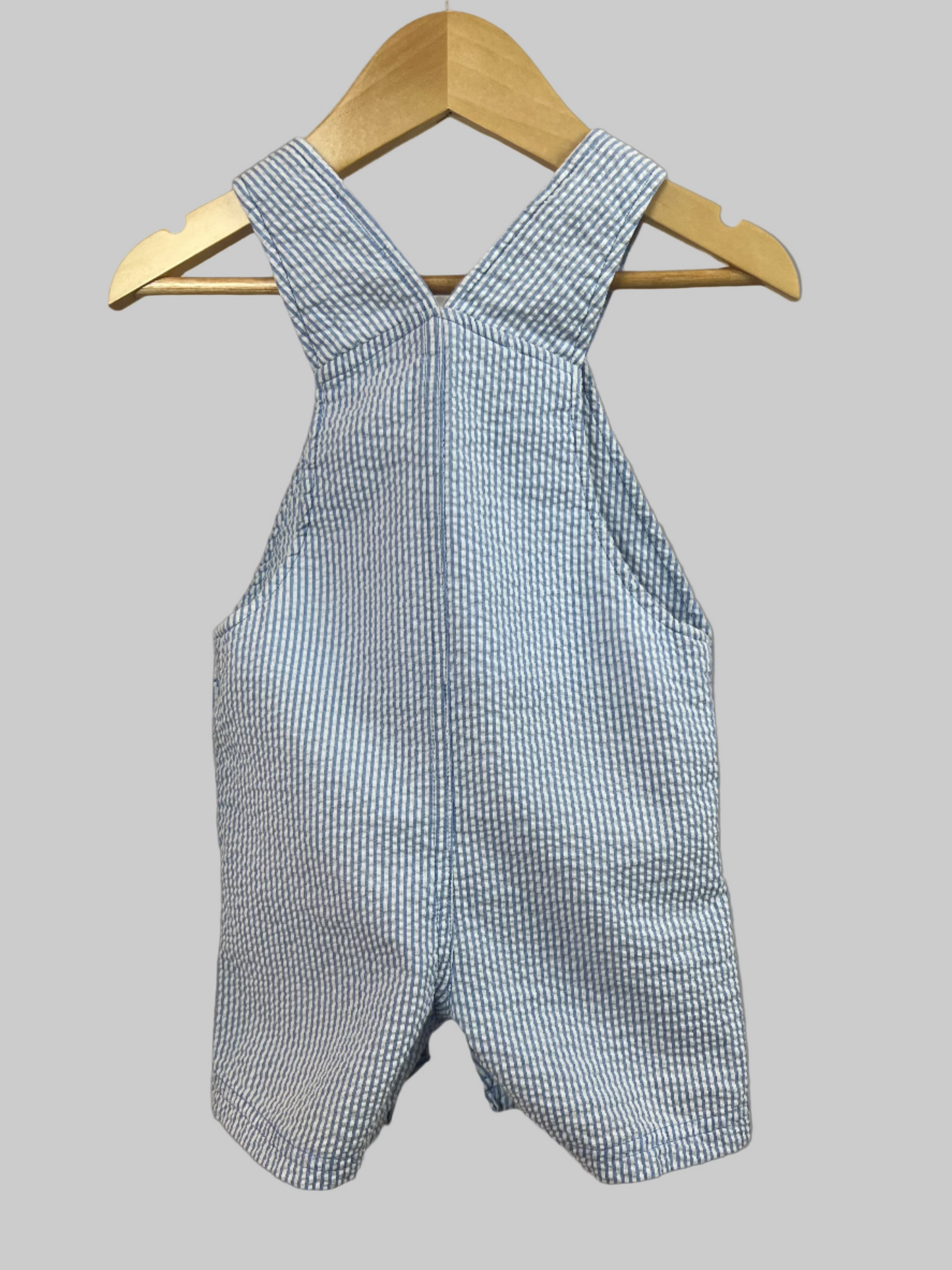 First Impressions Striped Shortalls 12M