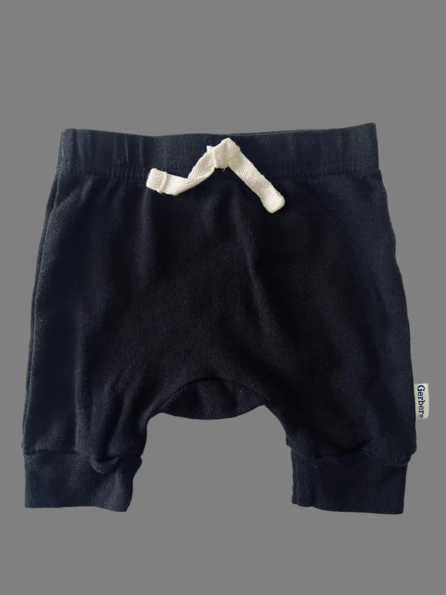 Gerber Black Drawstring Pants NB