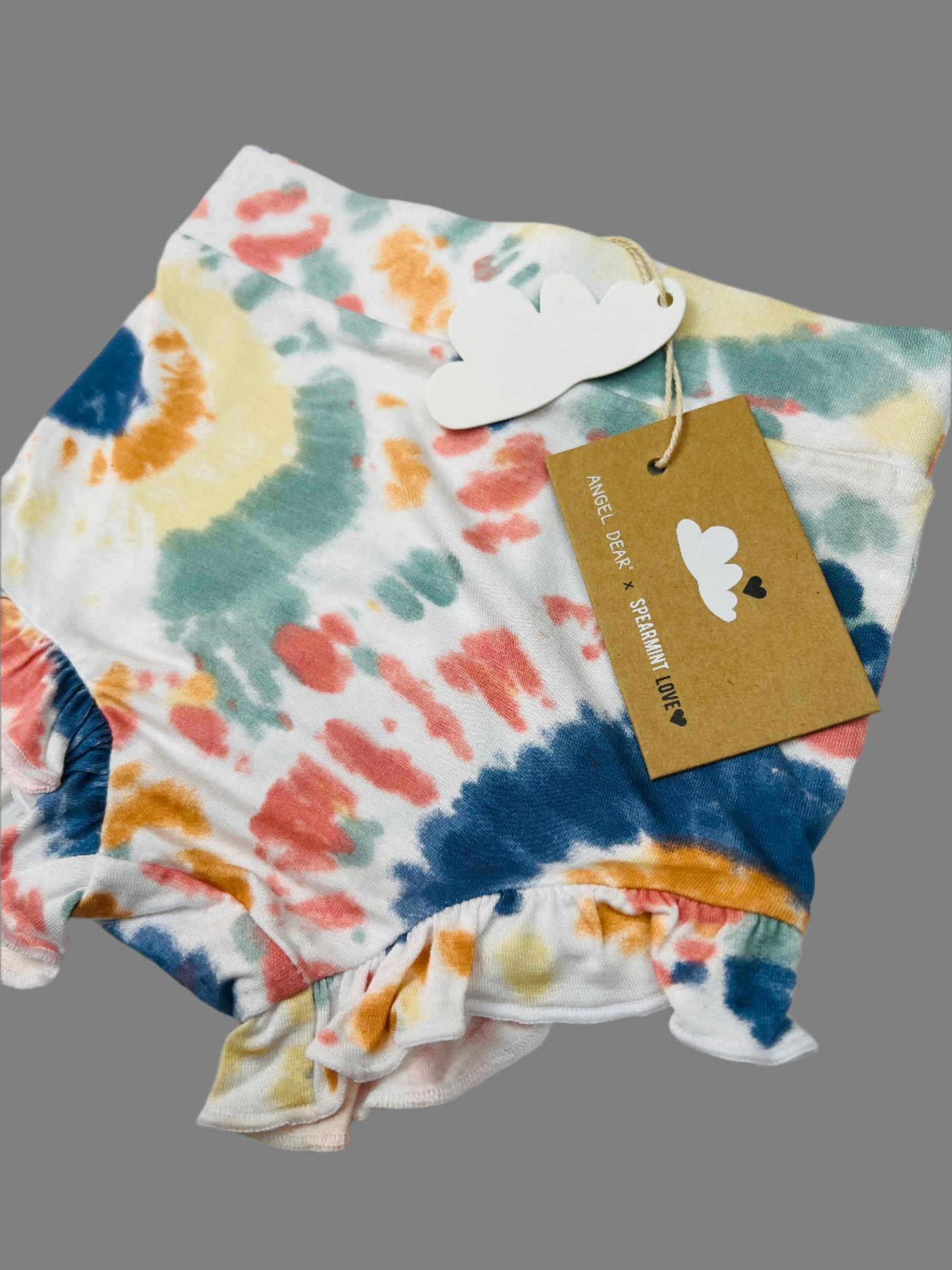 Angel Dear x SpearmintLove Ruffle Tie Dye Shorts 18-24M