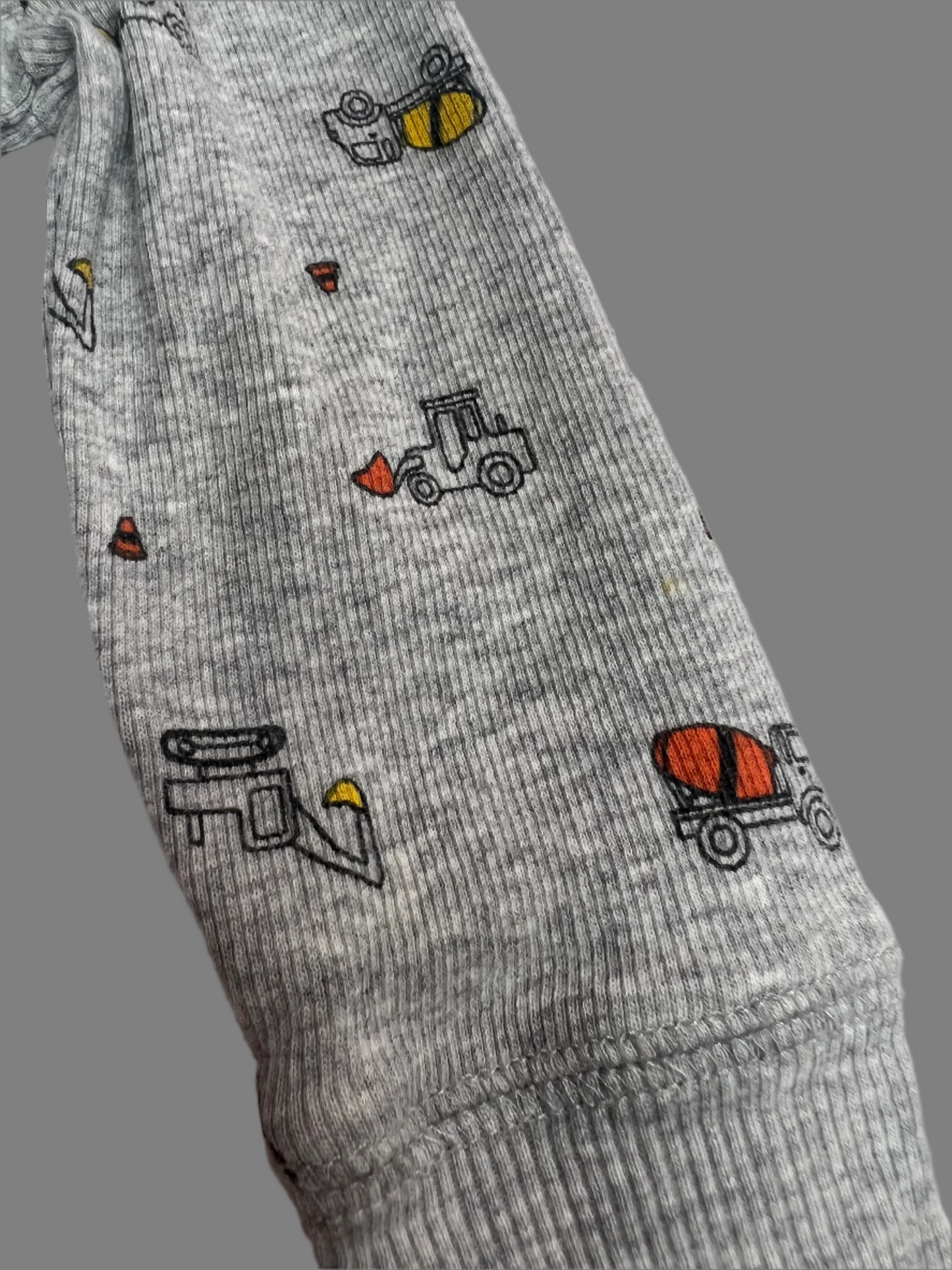 Carter's LS Gray Sleeper with Feet- Equipment Trucks 9M