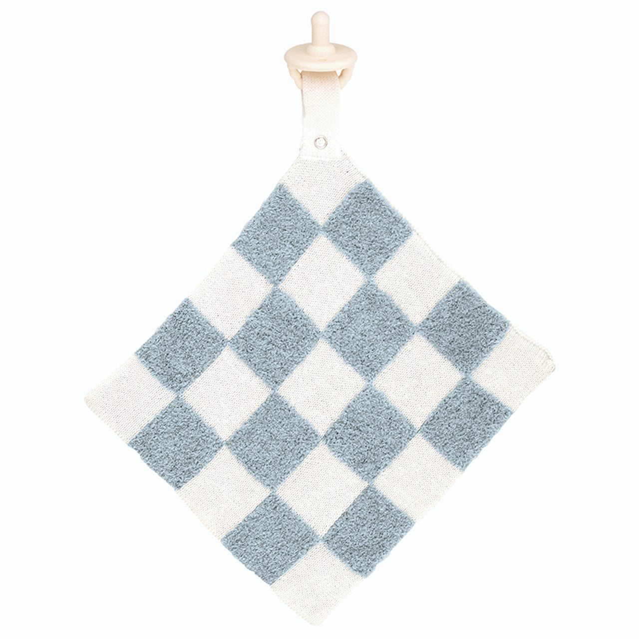 Plush Pacifier Blankie - Checkerboard