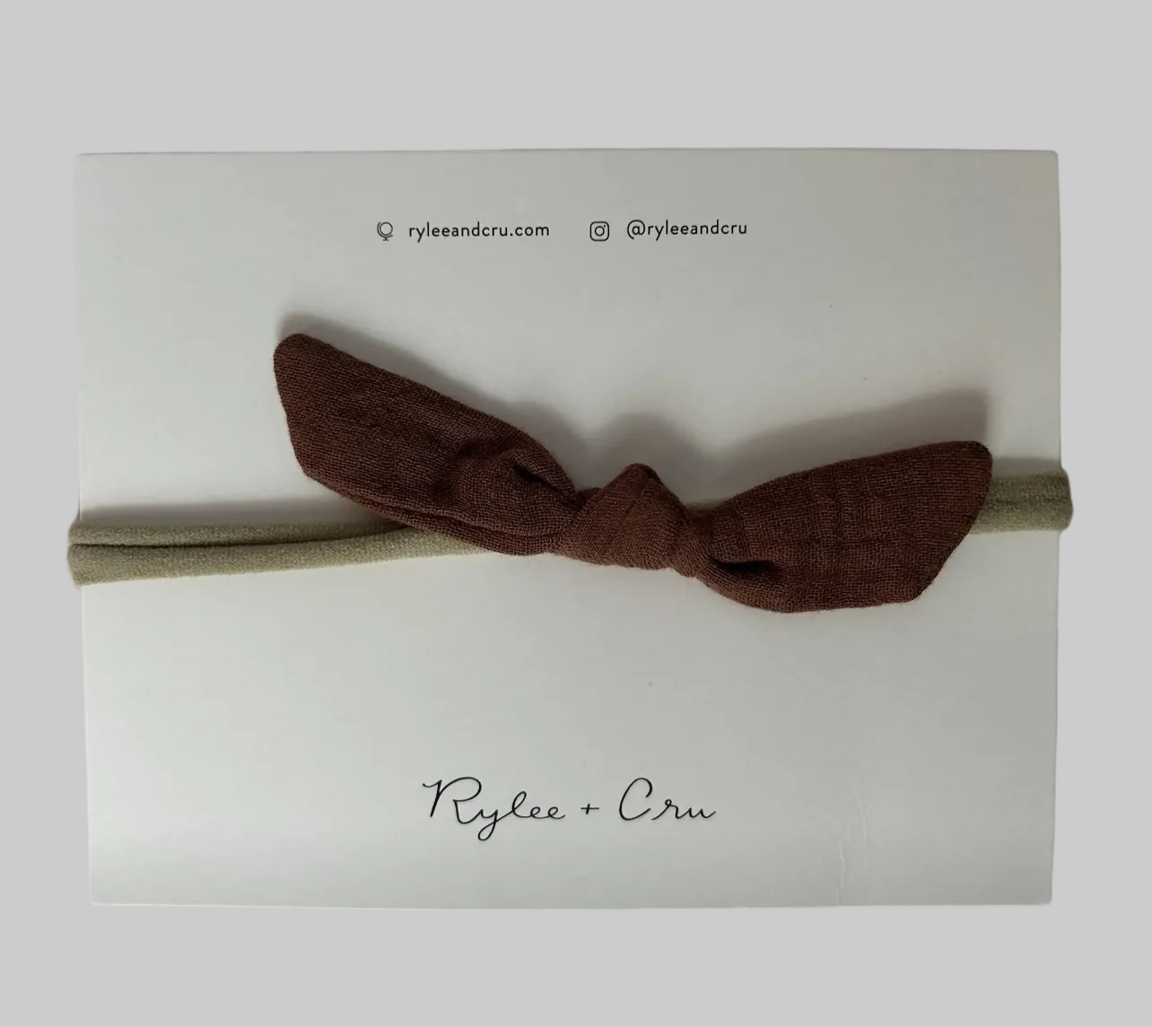 Rylee + Cru Amber Little Knot Headband NWT