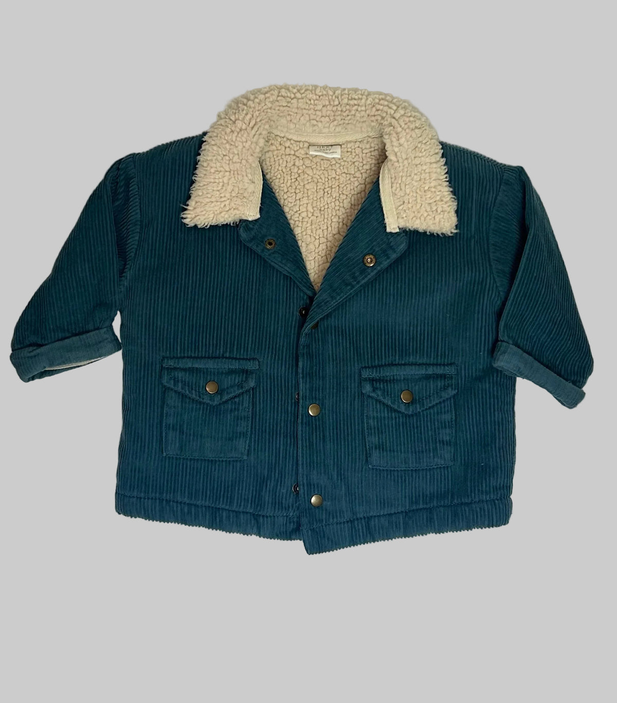 Next Baby Teal Cord Coat 3-6M