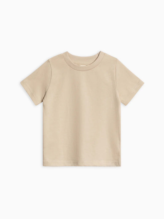 Short Sleeve Crew- Oat