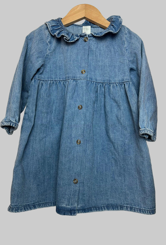 H & M Denim Dress 3T