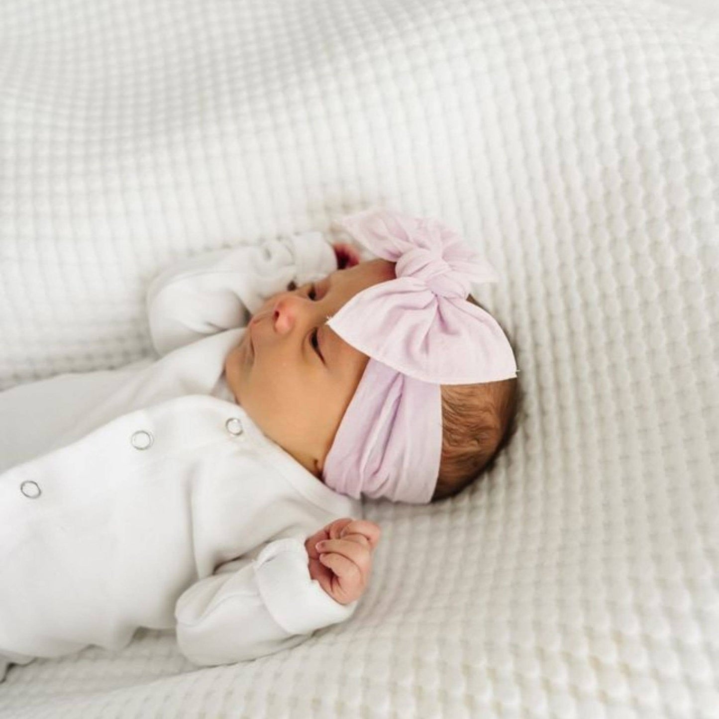 Baby Bling® Knot soft headband: Hot pink