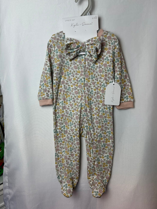 Kyle & Deena 2Pc Jumpsuit w/Headband 6-9M