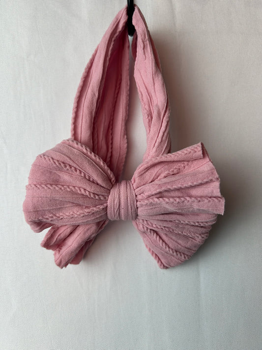 Pink Muslin Headband