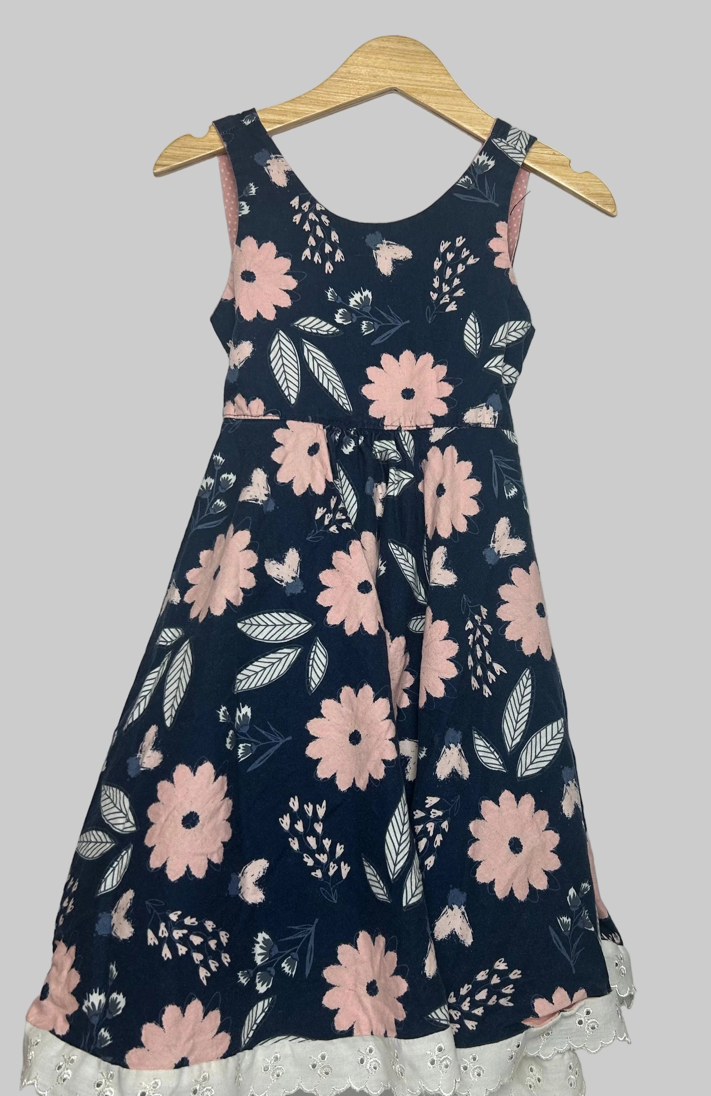 No Brand Navy Pink Dress 2T