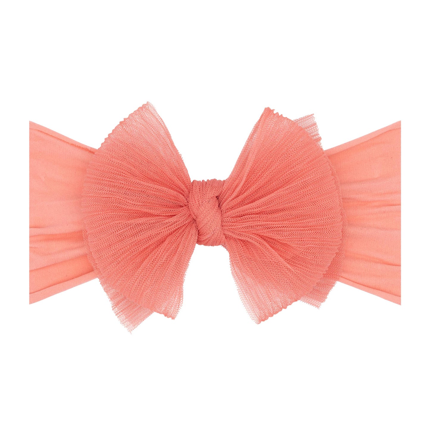 Baby Bling® Tulle headband with tulle bow:  Black