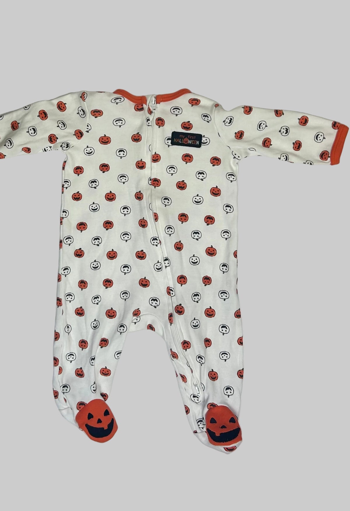 Little Me First Halloween Footie 3M