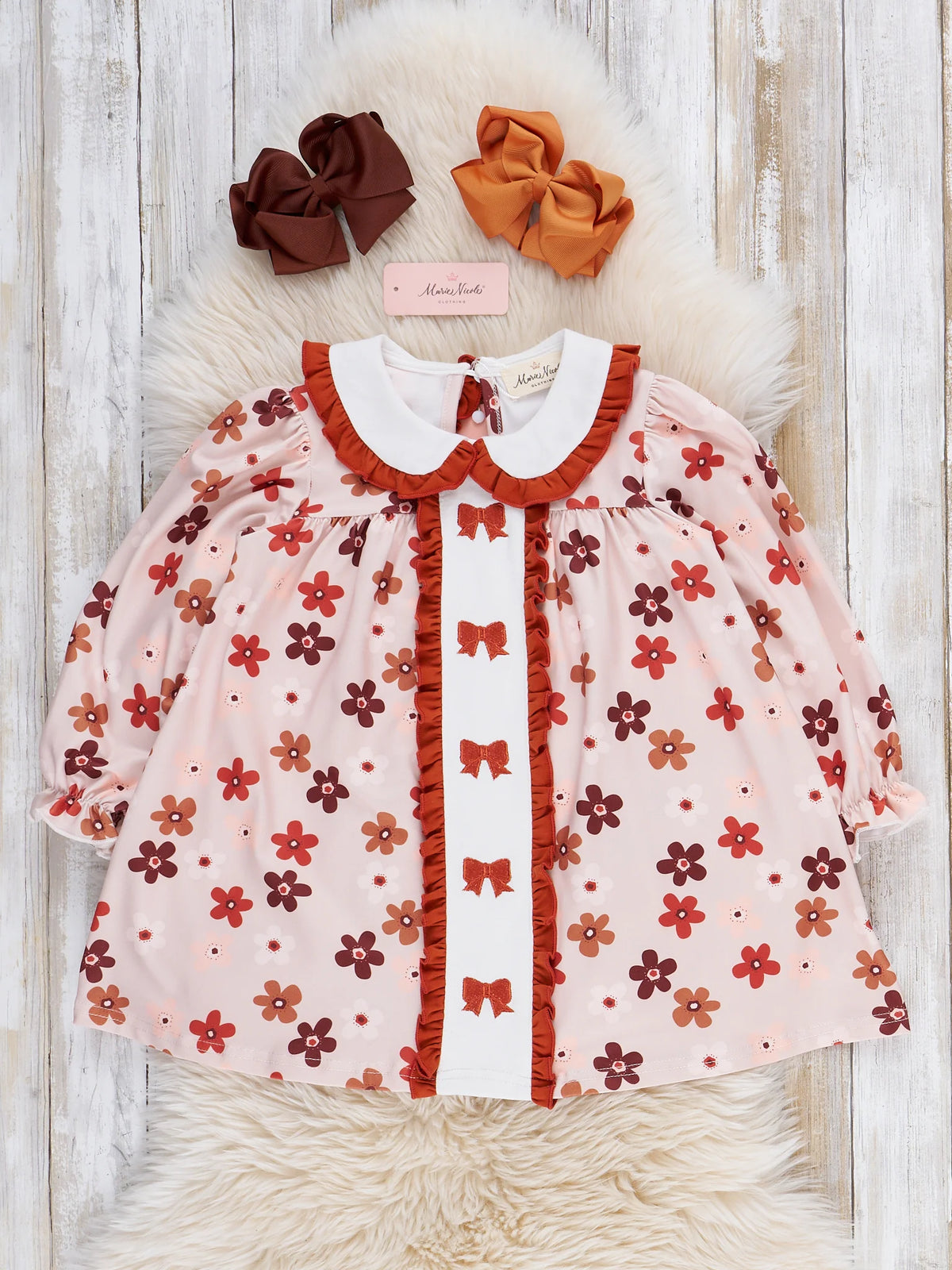 Marie Nicole Maple Bow Dress 2Y