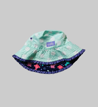 UV Skinz Mint and Purple Sun Hat Size 5