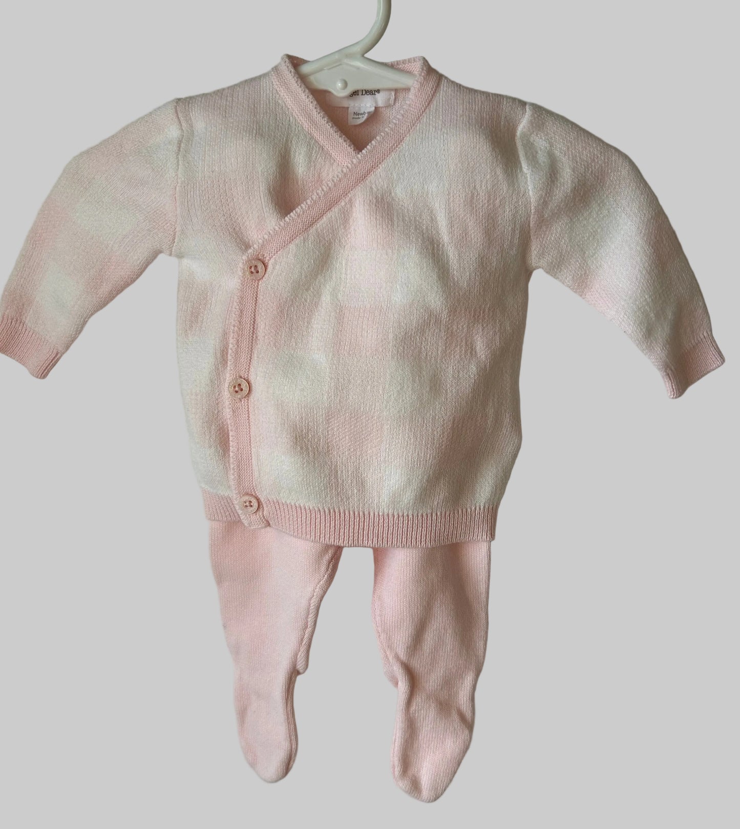 Angel Dear Pink Footed Kimono Set NB