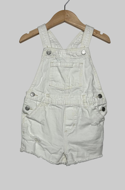 Baby Gap White Shortalls 4T