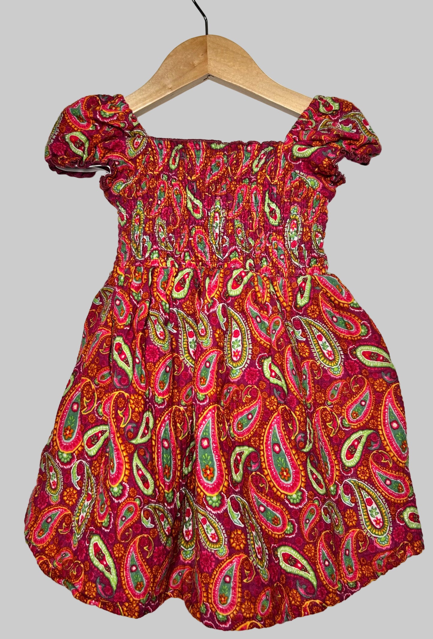 Blueberi Paisley Dress 2T