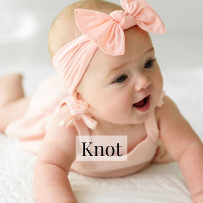 Baby Bling® Knot soft headband: Hot pink