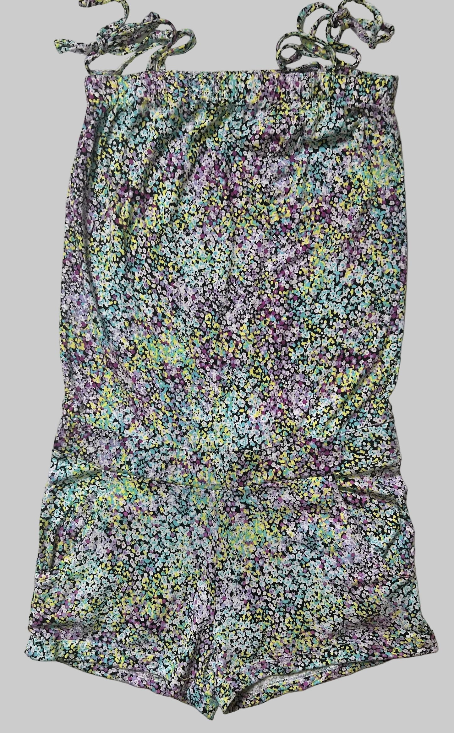 H & M Floral Romper 11/12