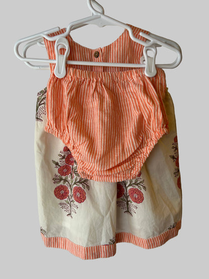 YoBaby 2Pc Dress/Bloomer Set 12-18M