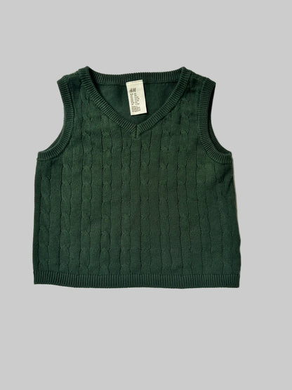 H&M Green Vest 6M