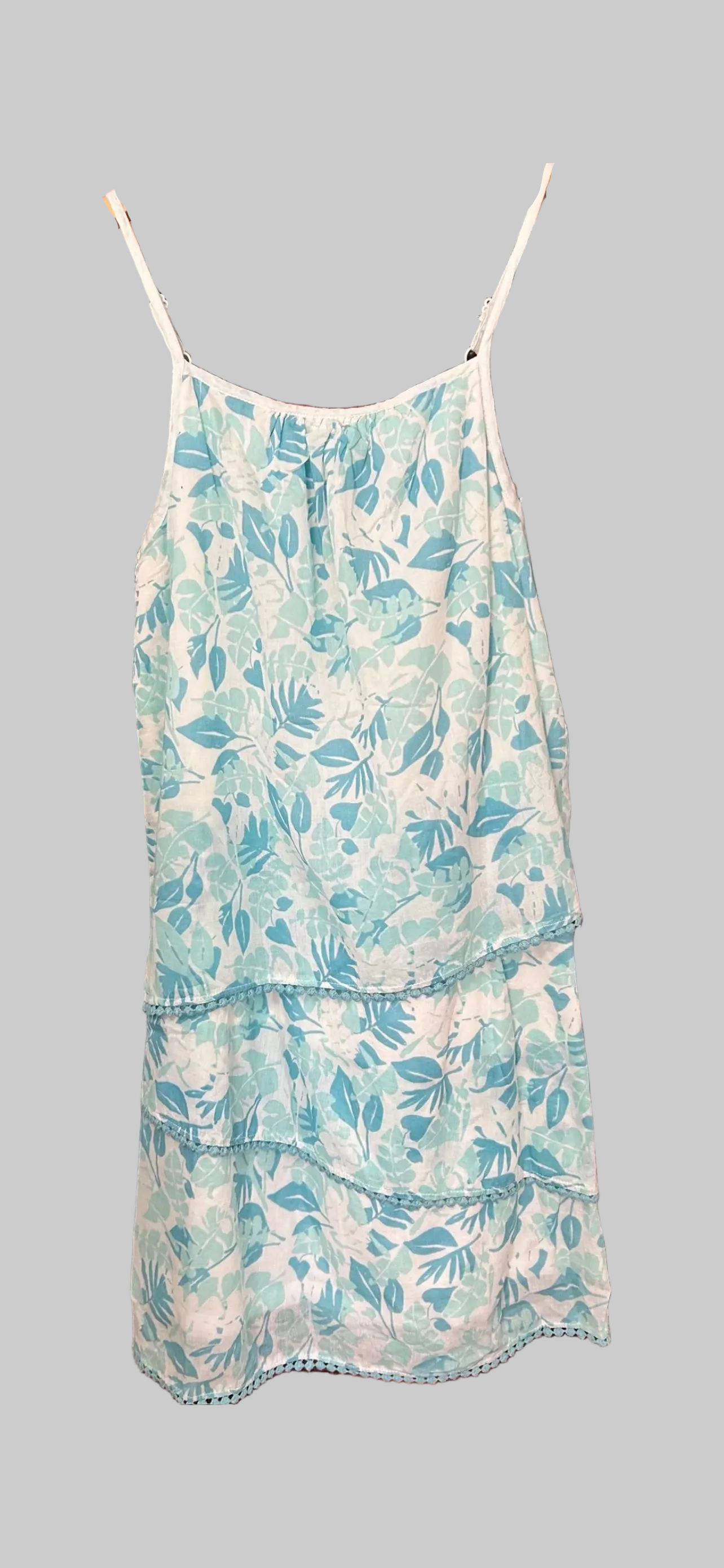 Garnet Hill Kids Teal Blue Dress 14