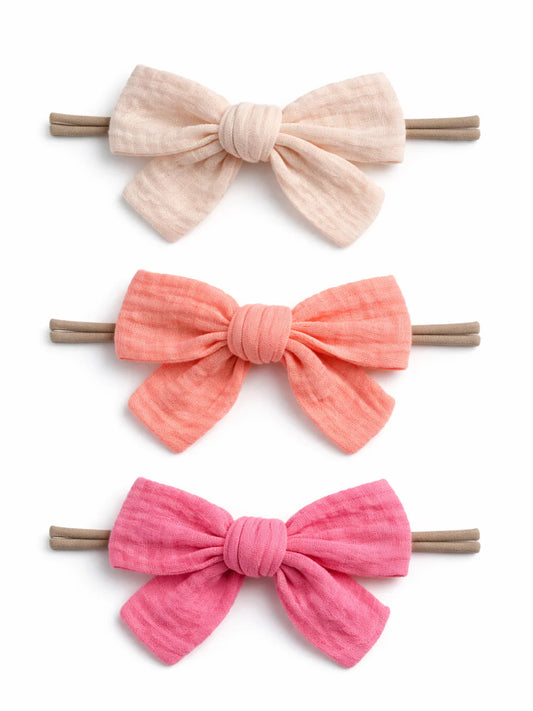 3-Pack Nylon Bows, Isla