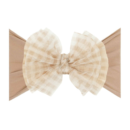 Baby Bling® Tulle headband with tulle bow: Cherry