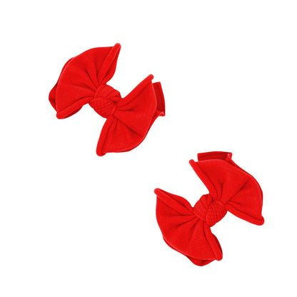 Baby Bling® 2Pk Baby FAB® hair clips: Cherry Red