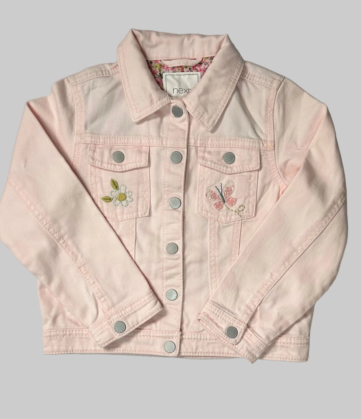 NEXT Pink Denim Jacket 5/6