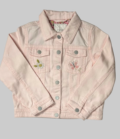 NEXT Pink Denim Jacket 5/6