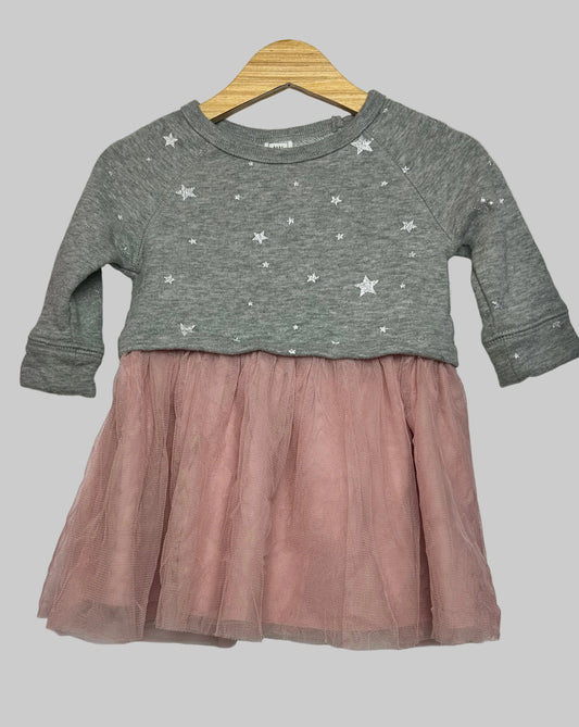 Baby Gap Gray Star Top 12-18M