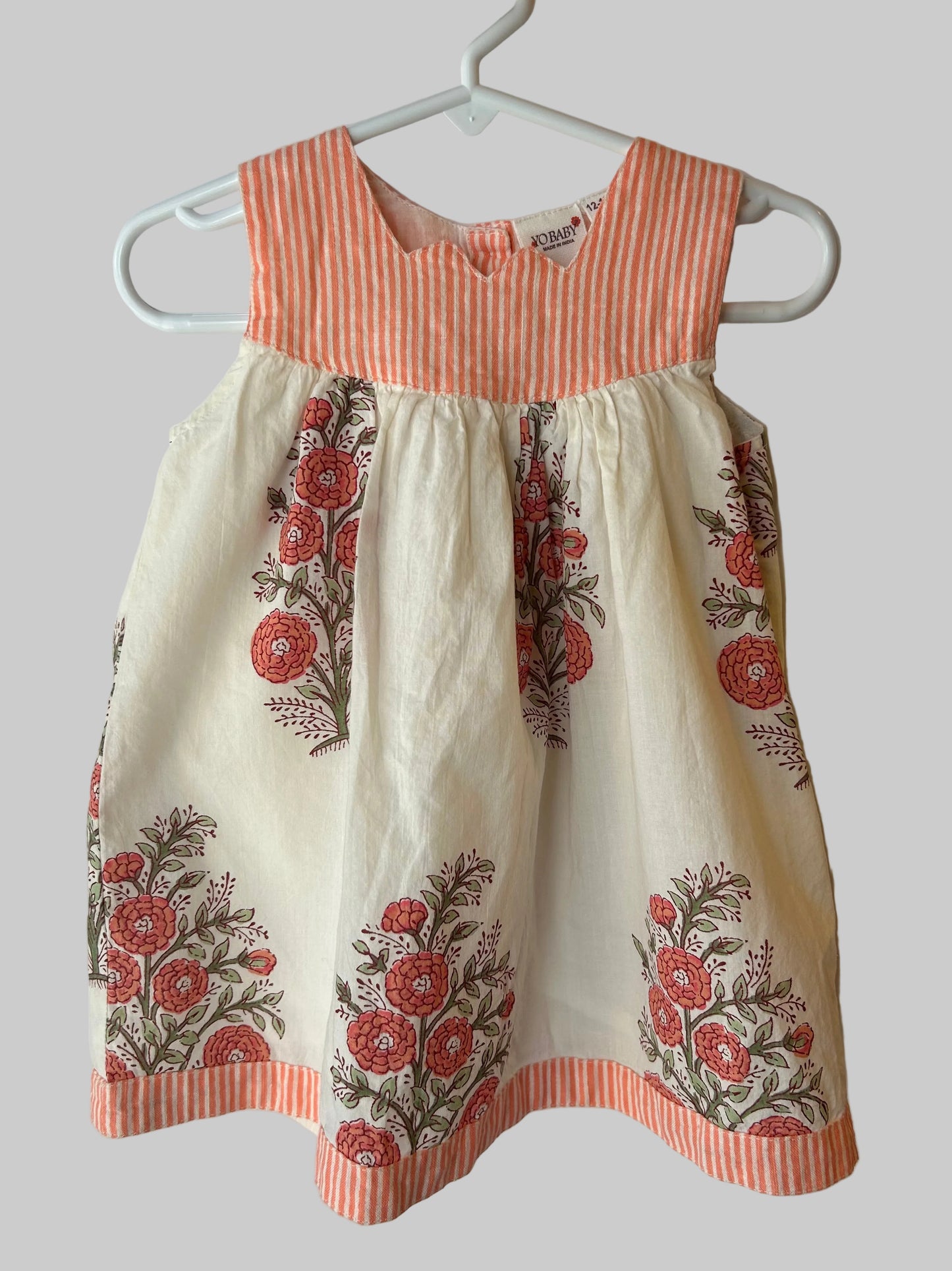 YoBaby 2Pc Dress/Bloomer Set 12-18M