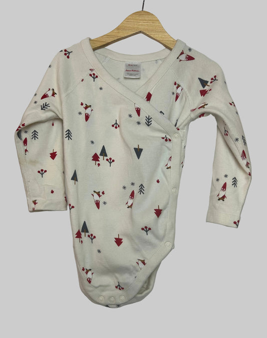 Hanna Andersson Gnome LS Onesie 2T