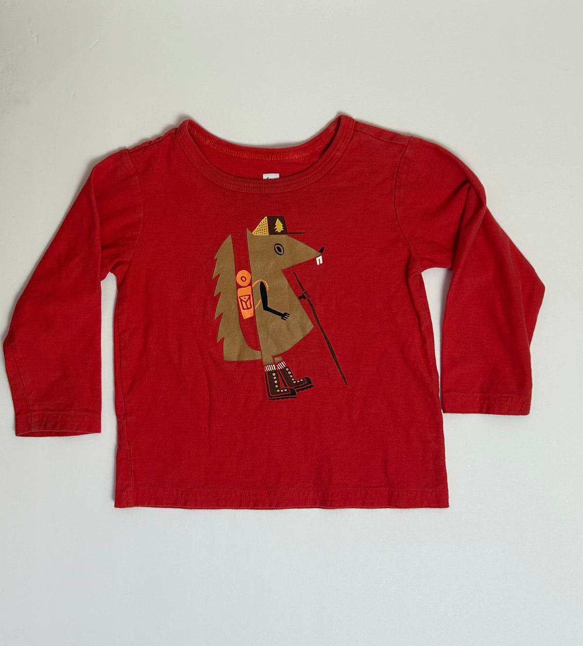 Tea Red Squirrel Tee 12-18M