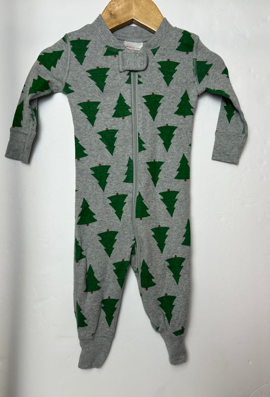Hanna Andersson Gray Tree Zippy 3-6m