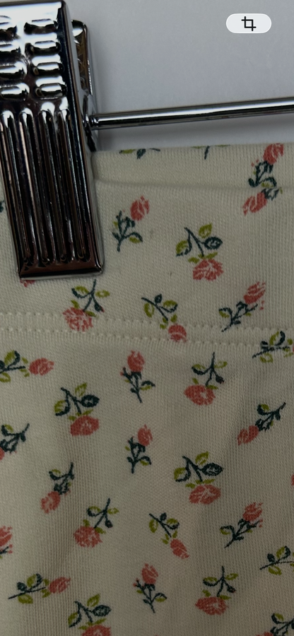 Kate Quinn Cream Floral Leggings 2T