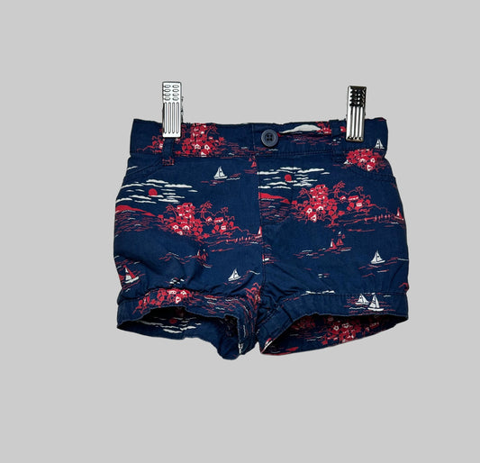 Baby Gap Navy Bubble Sailboat Shorts 3T