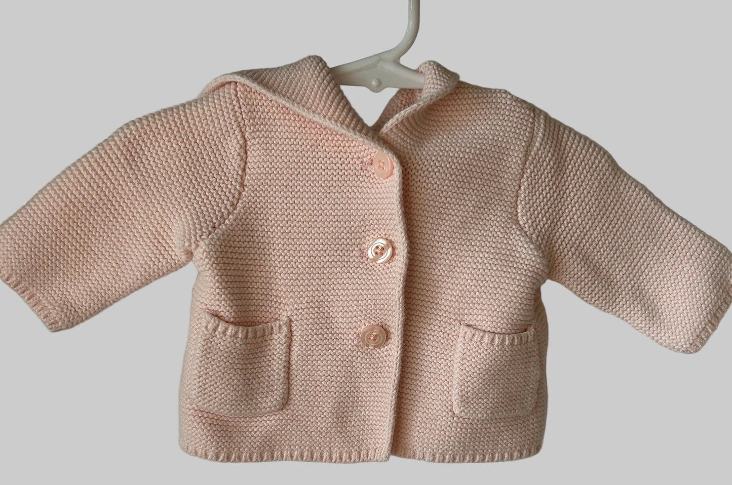 Baby Gap Pink Sweater /Hood w/ears 0-3M