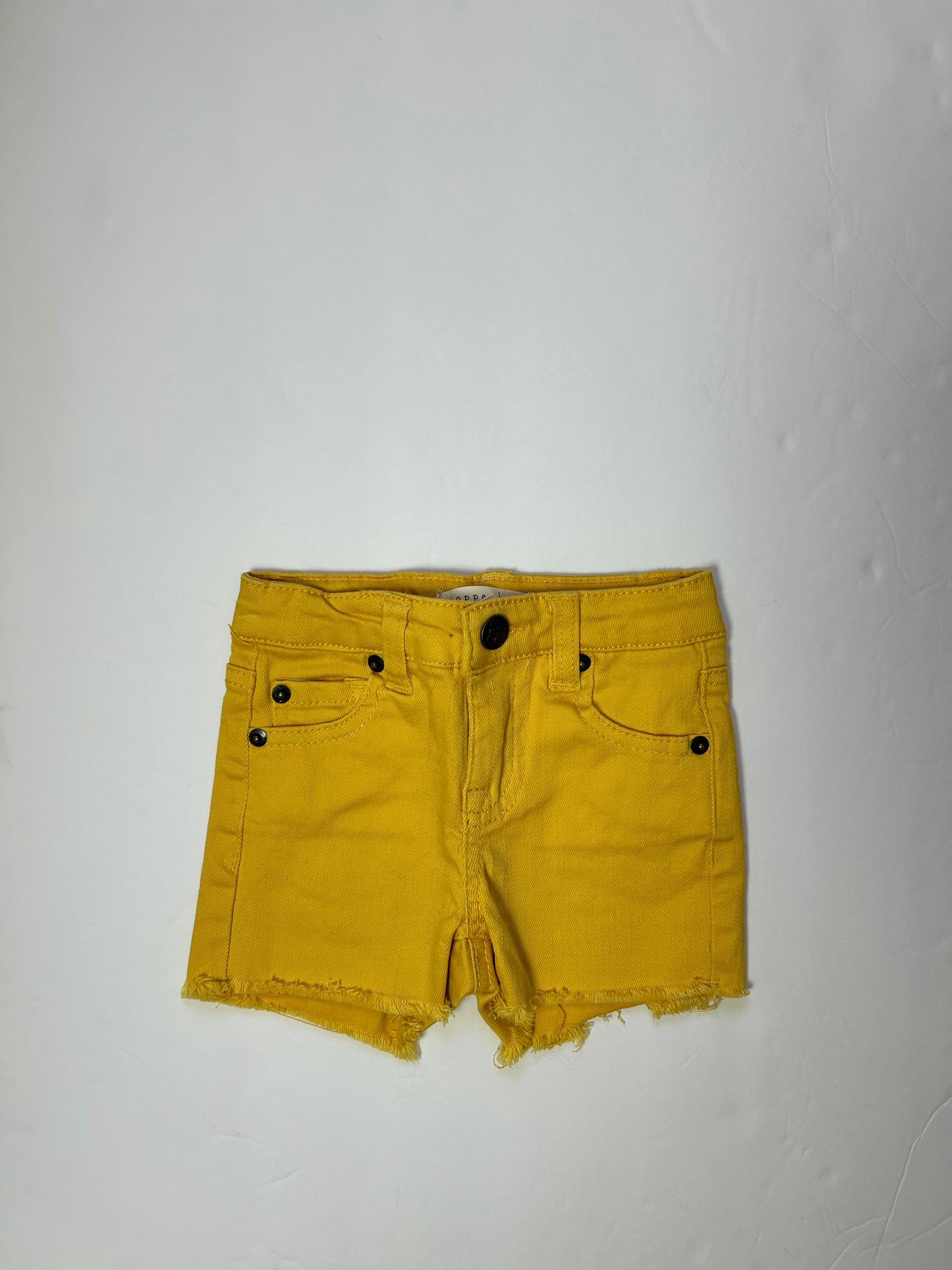 Copper Key Yellow Denim Shorts 3T