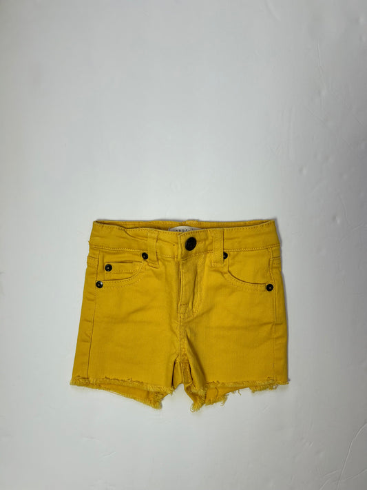 Copper Key Yellow Denim Shorts 3T