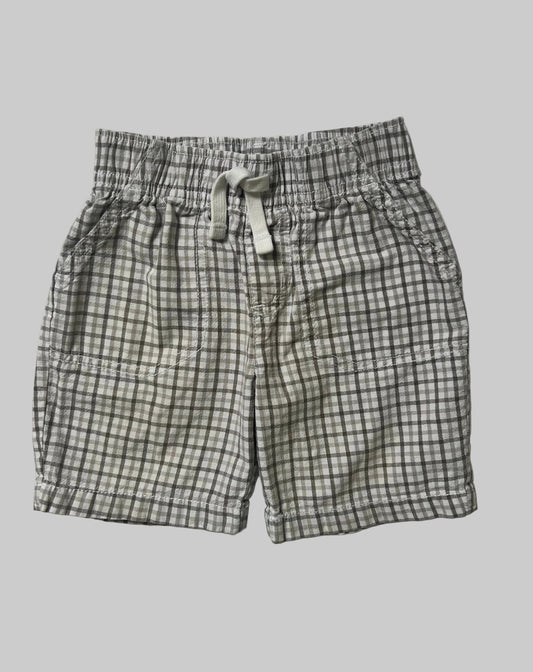 Jumping Beans Gray/White Drawstring Shorts 3T