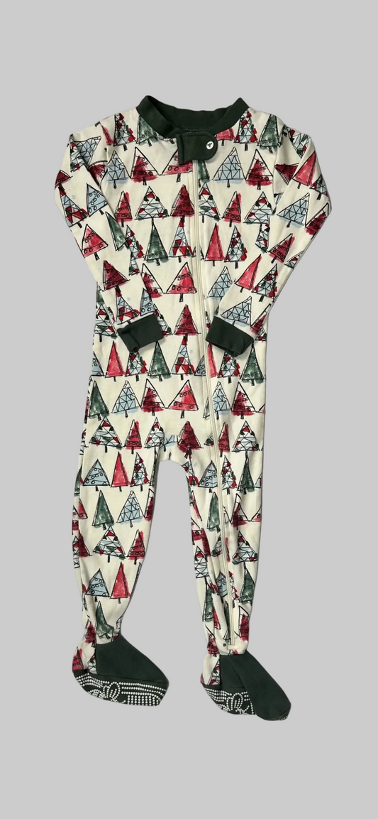Burt’s Bee Baby Christmas Tree Footie 18M