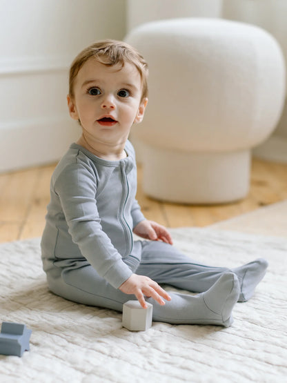 Organic Baby Classics Peyton Zipper Sleeper Mist