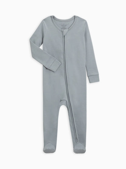 Organic Baby Classics Peyton Zipper Sleeper Mist