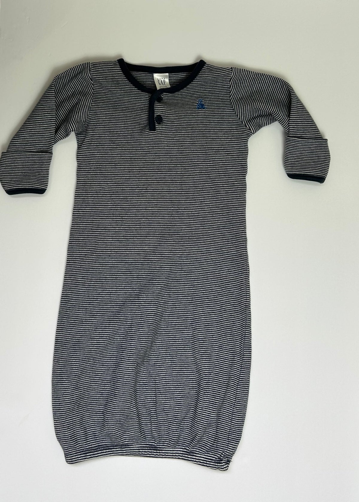 Baby Gap Navy Striped Gown 0-3M