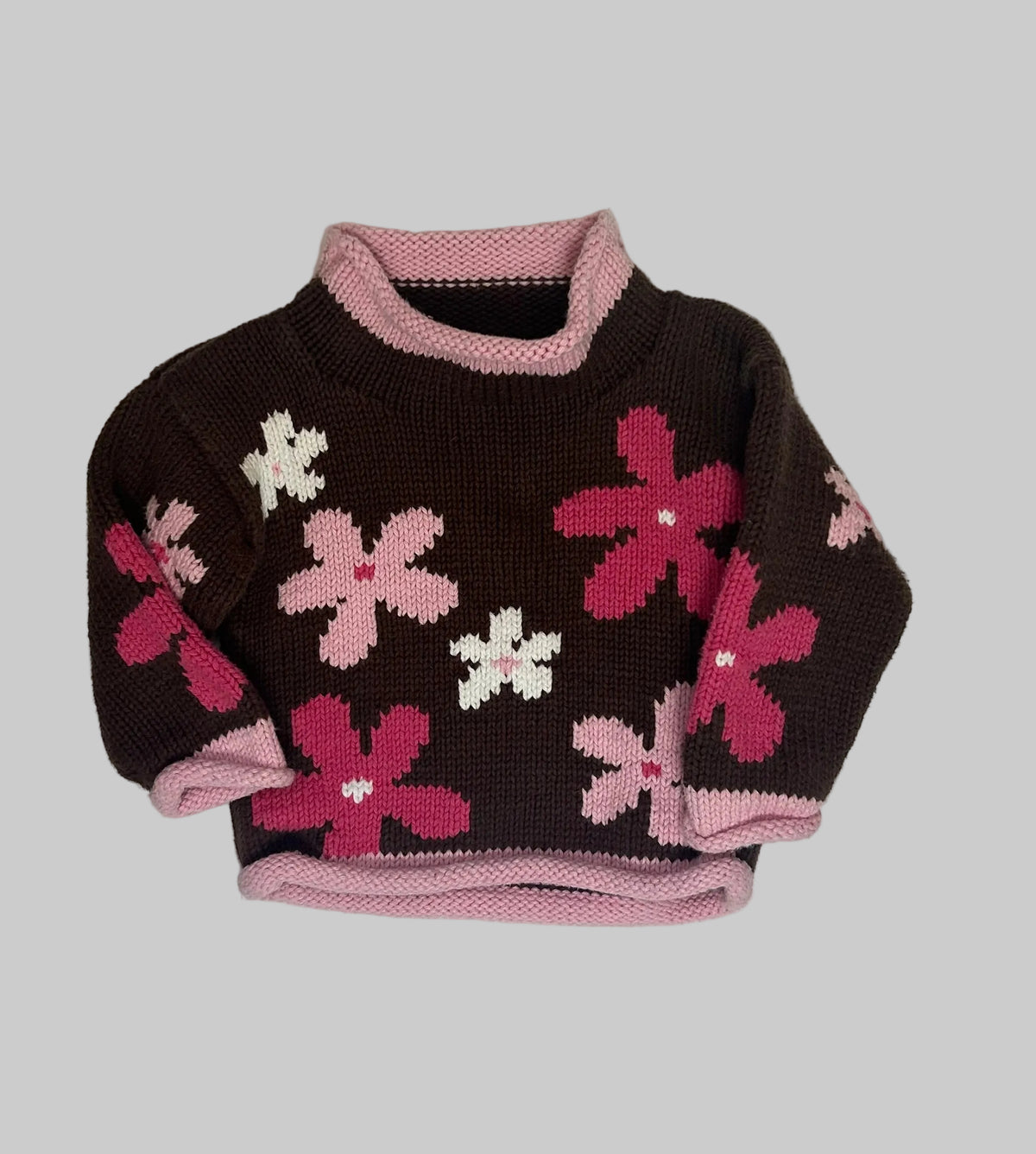 Claver Brown Pink Sweater 12M