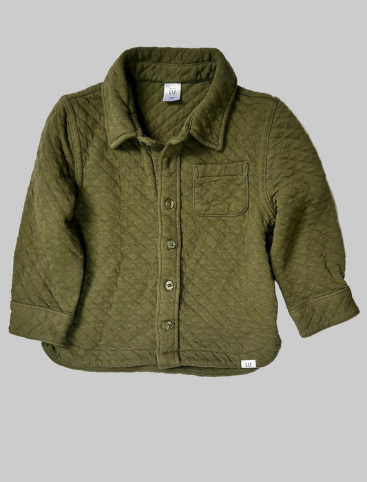Baby Gap Olive Green Quilted Jacket 3T