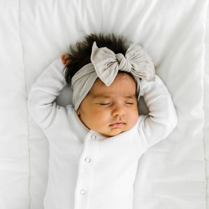 Baby Bling® Knot soft headband: White